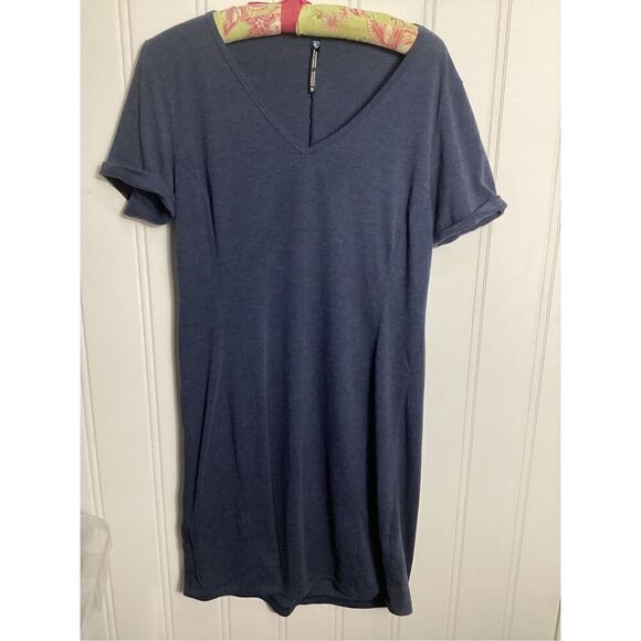 Kuhl Women’s Inara Dress Sz M Blue Geometric Mini Pocket - Picture 1 of 6